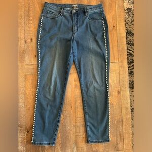 Martha Stewart jeans with pearl enhancement.